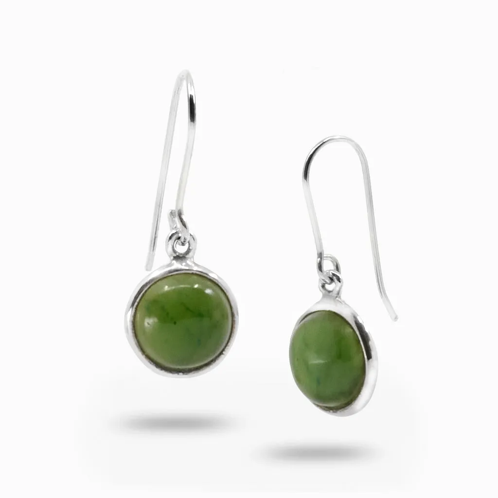 Nephrite Jade Drop Earrings