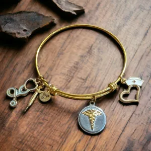 Nurse / NA Adjustable Charm Bangle