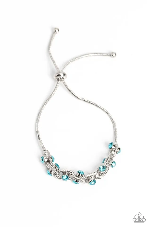 Paparazzi Bracelet ~ Intertwined Illusion - Blue