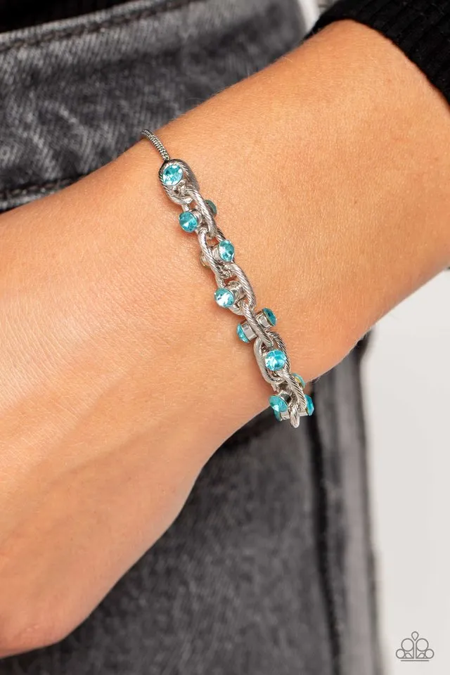 Paparazzi Bracelet ~ Intertwined Illusion - Blue