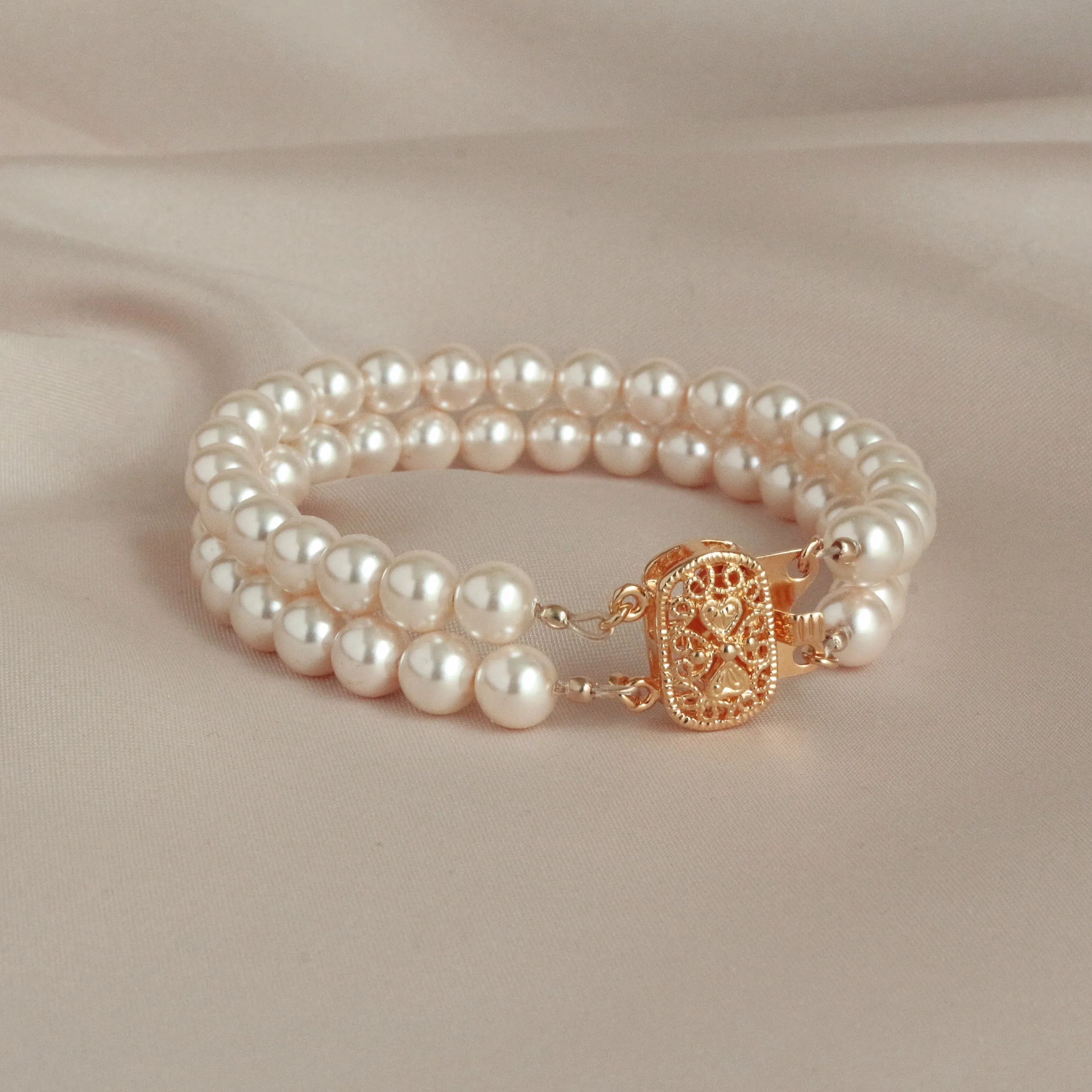 Pearl Double Strand Bracelet