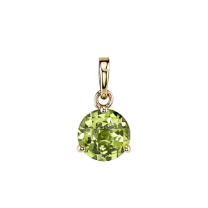 Peridot 14K Yellow Gold Pendant