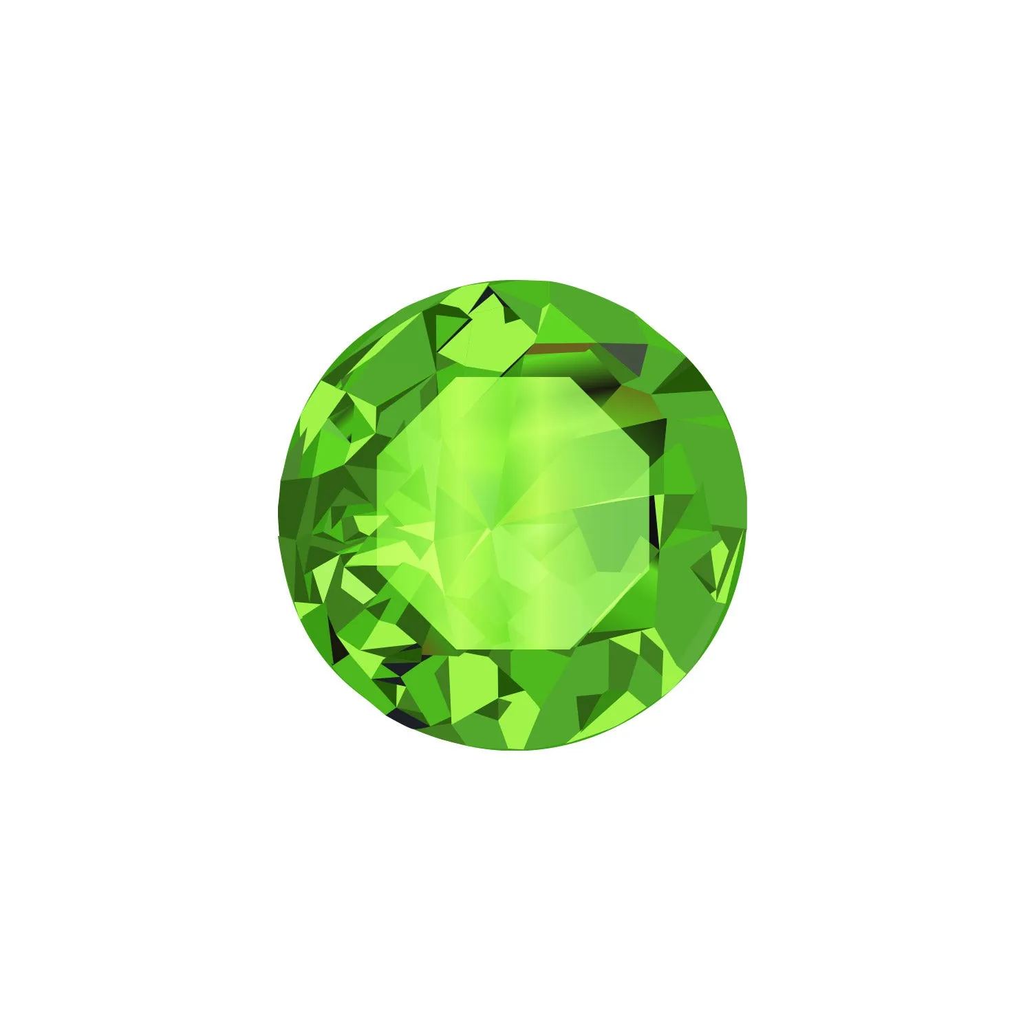 Peridot Gemstone Round Cut