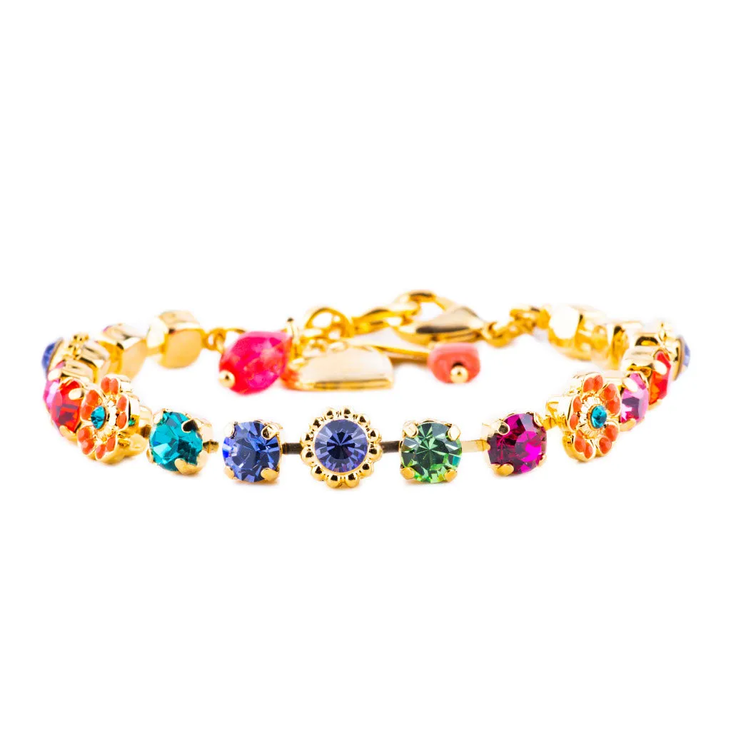 Petite Flower Cluster Bracelet in "Rainbow Sherbet" *Preorder*