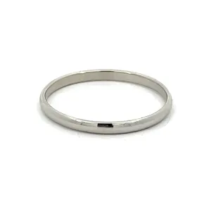 Platinum 2.4 millimeter wide Band