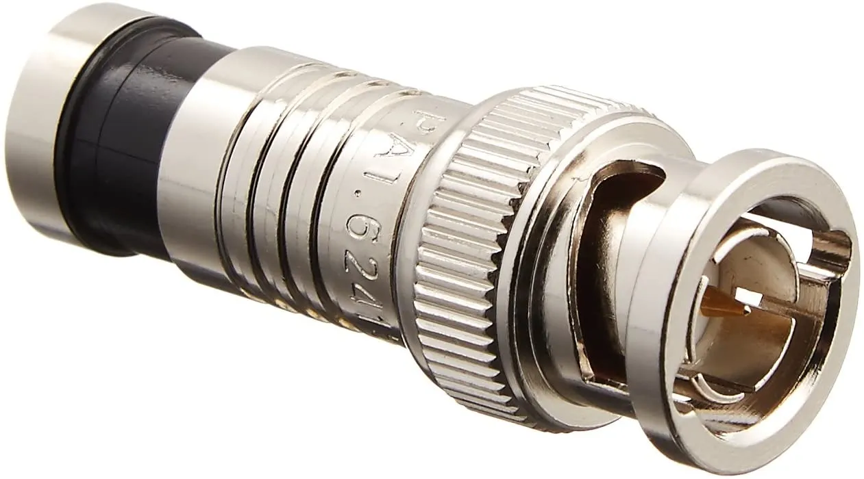 Platinum Tools 18039 BNC RG6 Compression, Nickel 6/Clamshell, Pack of 6