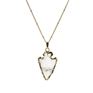 Quartz Arrowhead Necklace