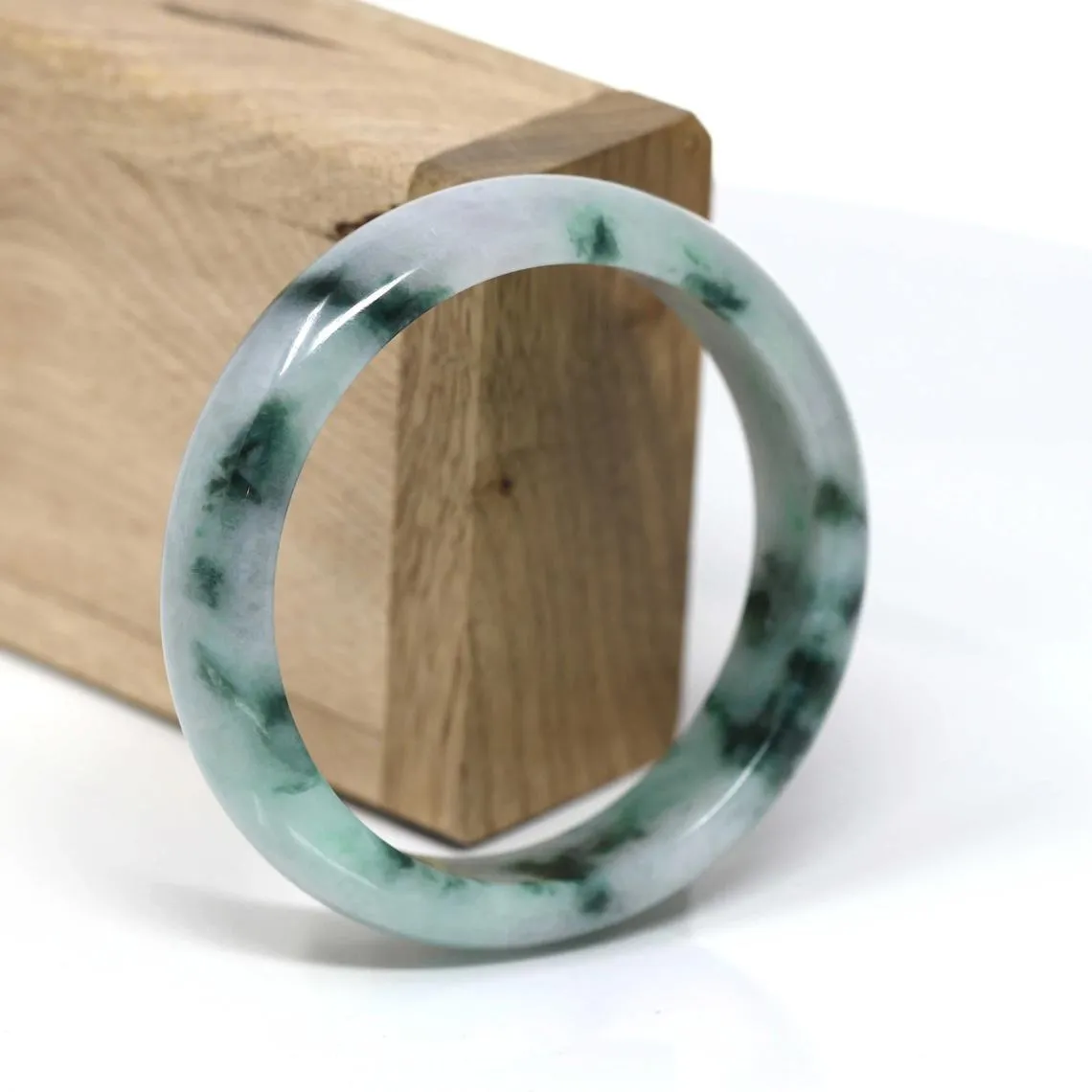 RealJade® Classic Bangle Real Jade Jadeite Bangle Bracelet Jade Jadeite Jewelry ( 57.77 mm )#445