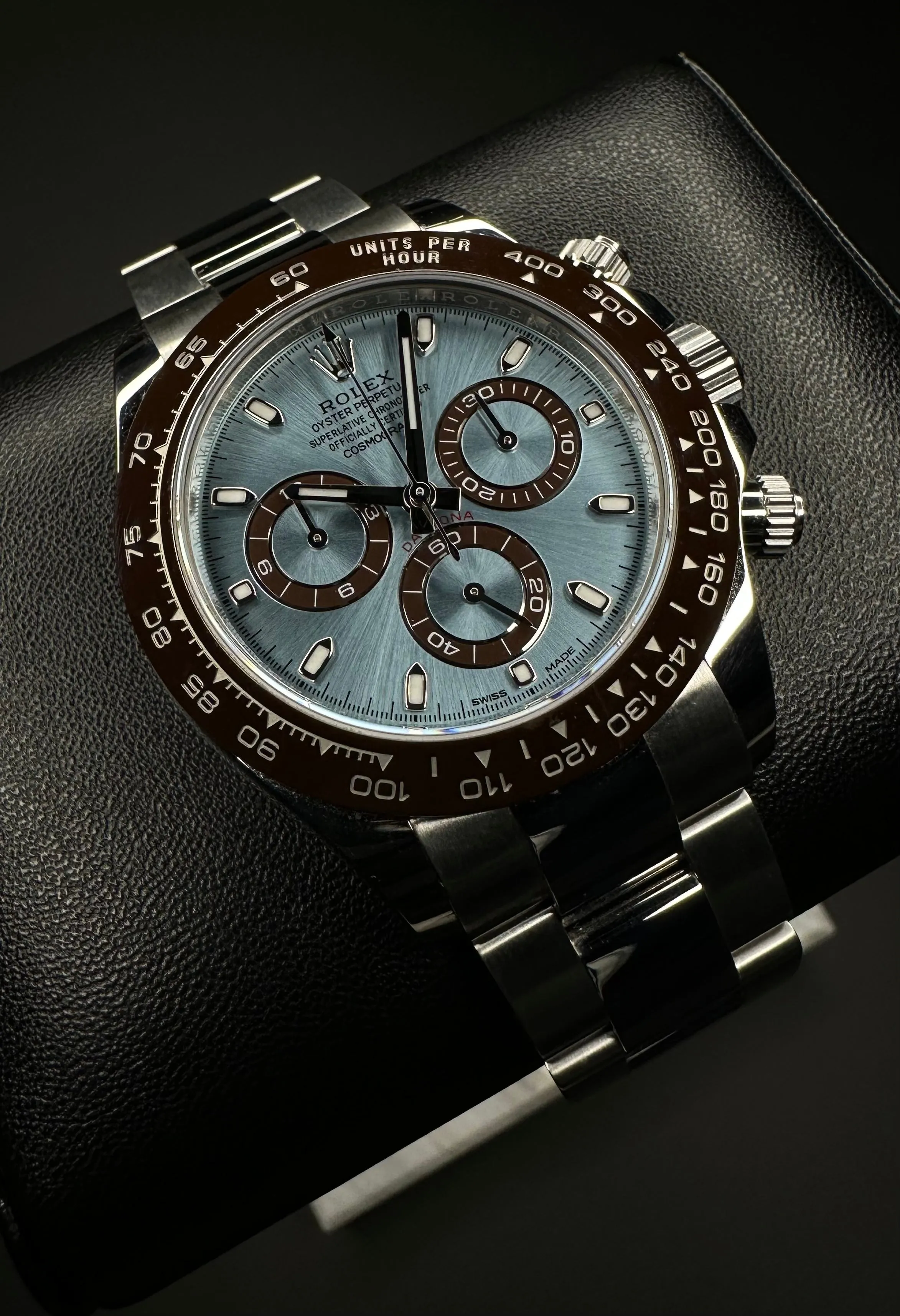 Rolex Cosmograph Daytona Ice Blue Dial Platinum Oyster Bracelet