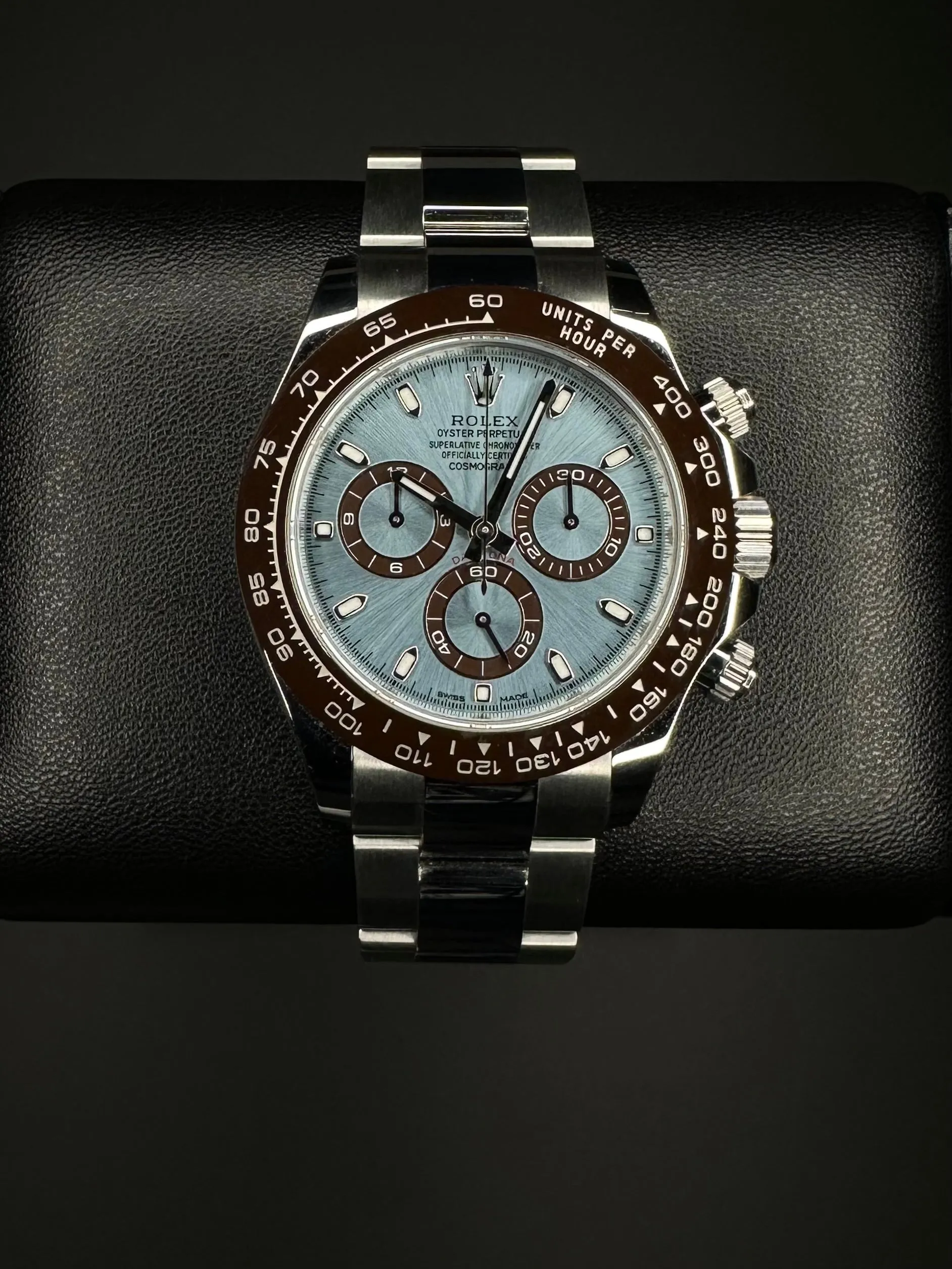 Rolex Cosmograph Daytona Ice Blue Dial Platinum Oyster Bracelet