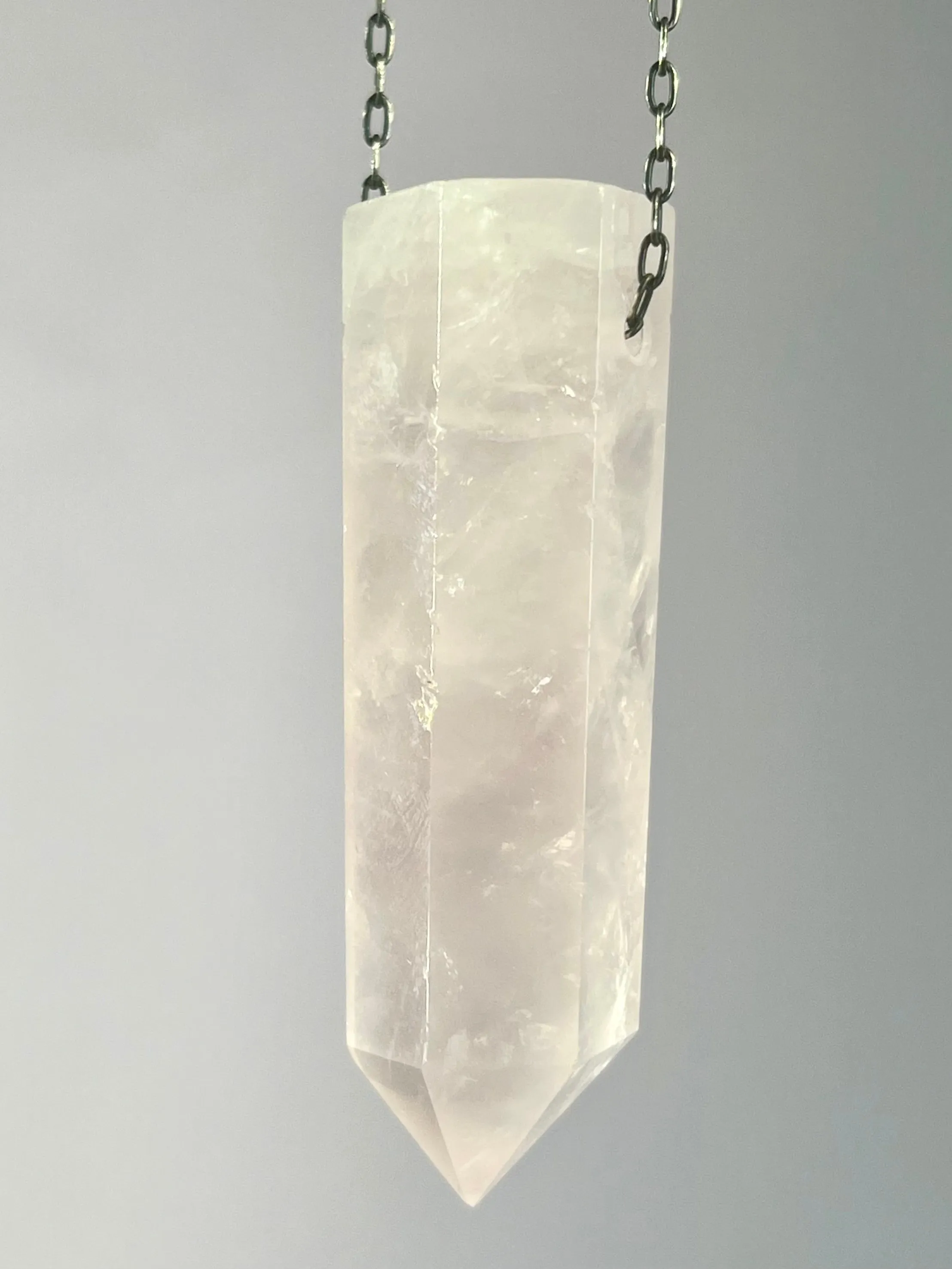 Rose Quartz Crystal Necklace