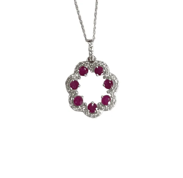 Ruby & Diamond Necklace