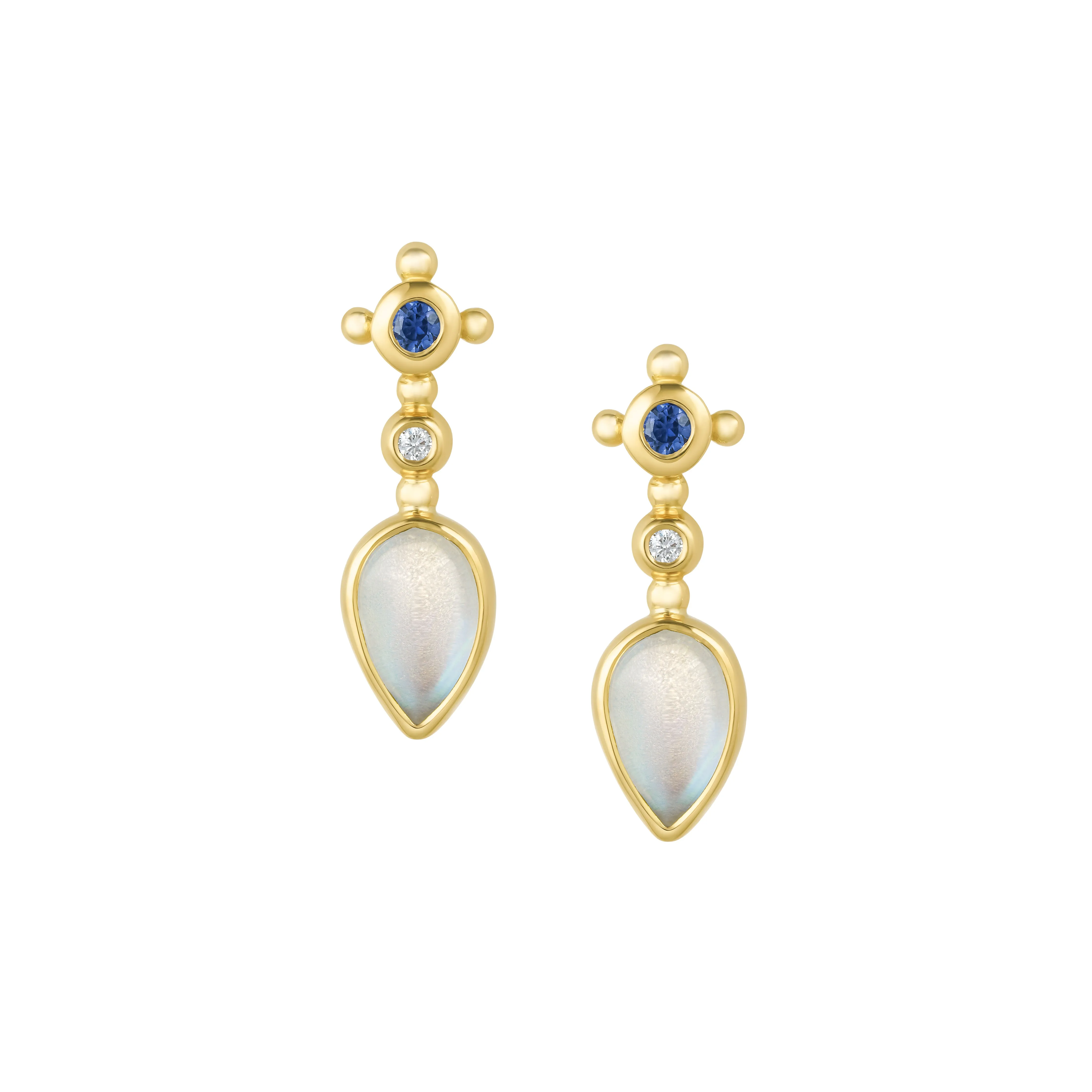 Sceptre Moon Drop Earrings