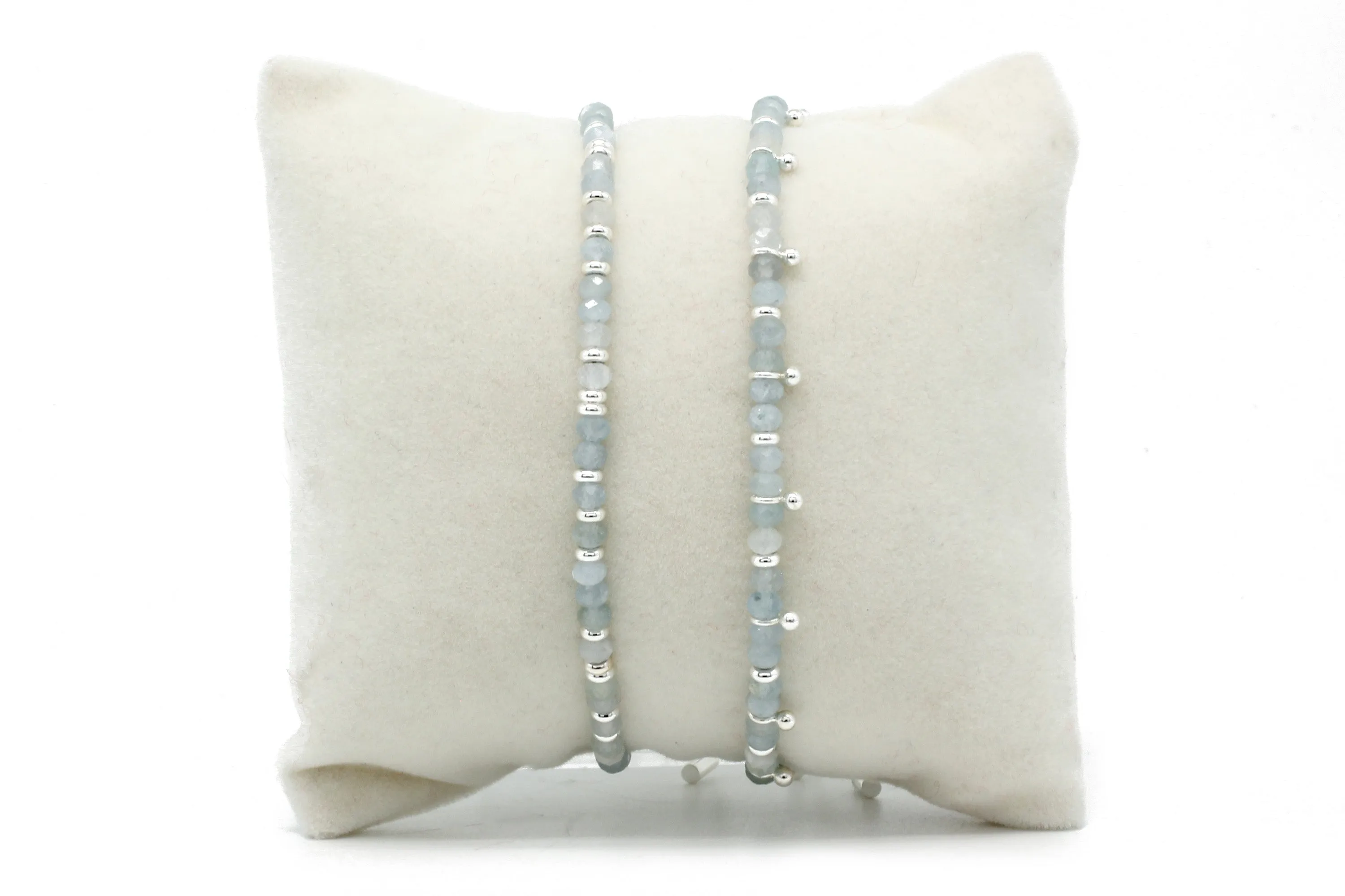 Serenity Aquamarine Bracelet Stack