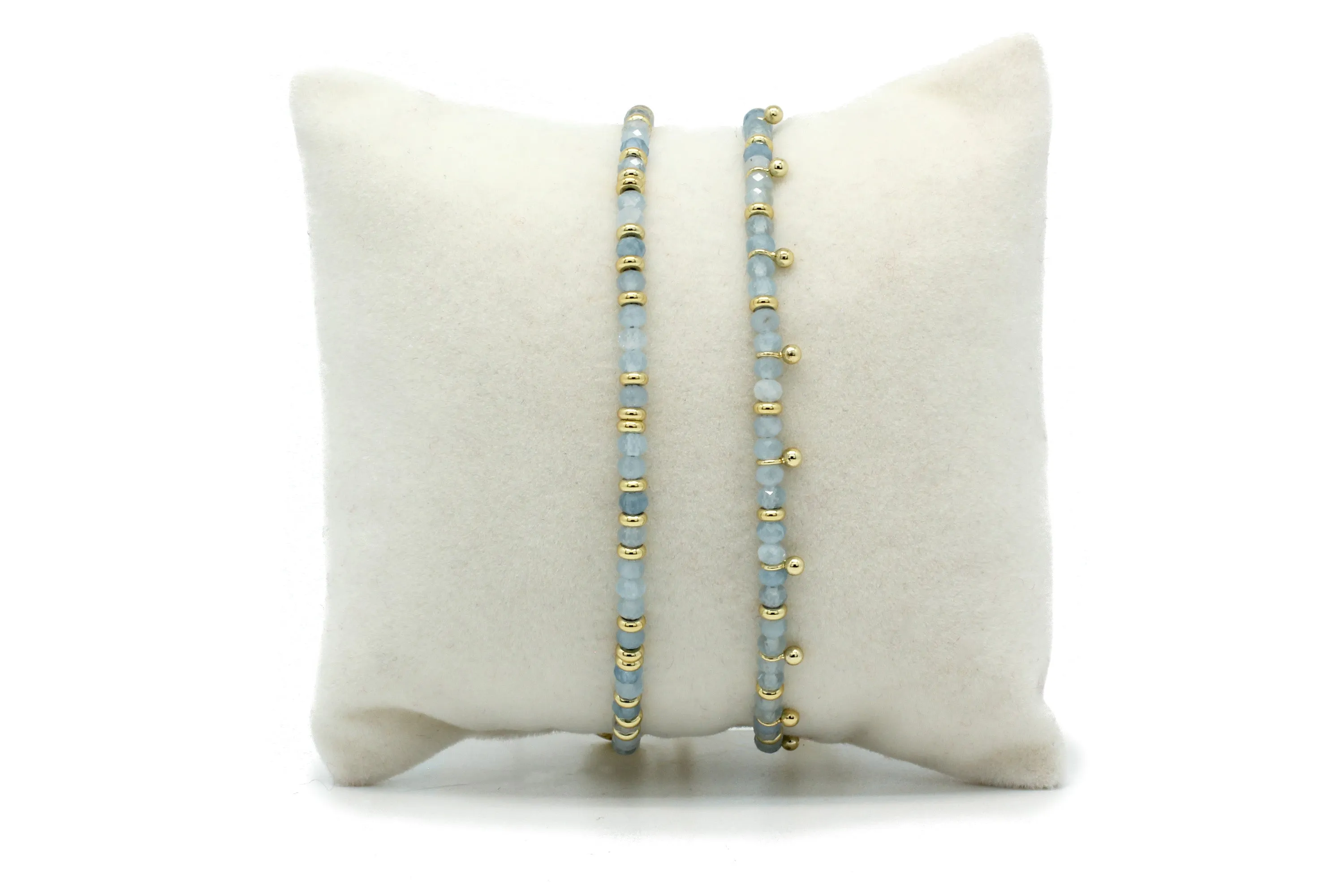 Serenity Aquamarine Bracelet Stack