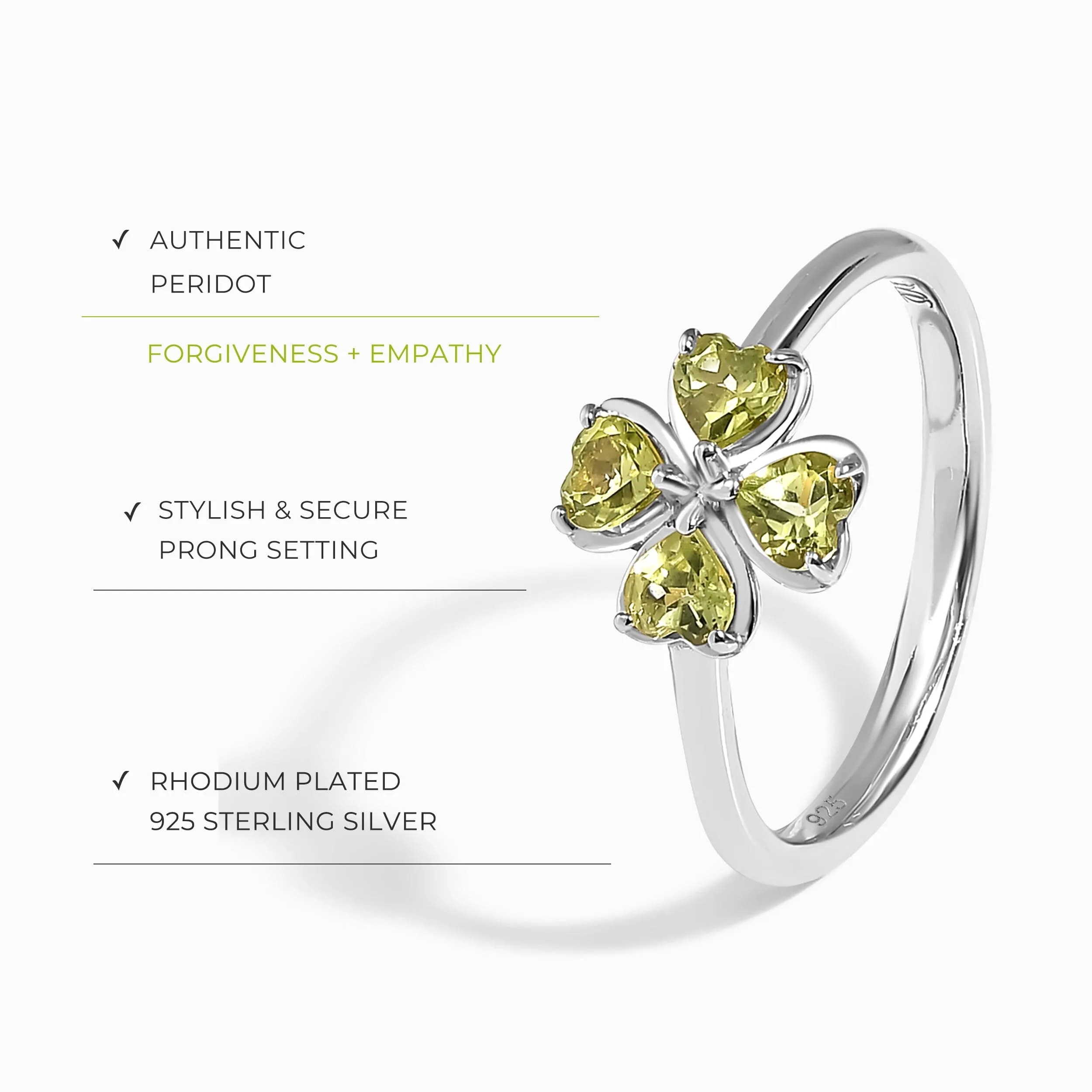 Shamrock Ring - Peridot