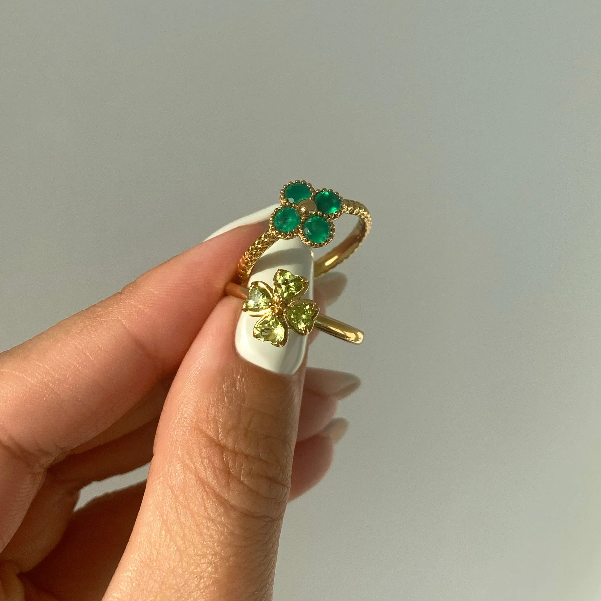 Shamrock Ring - Peridot