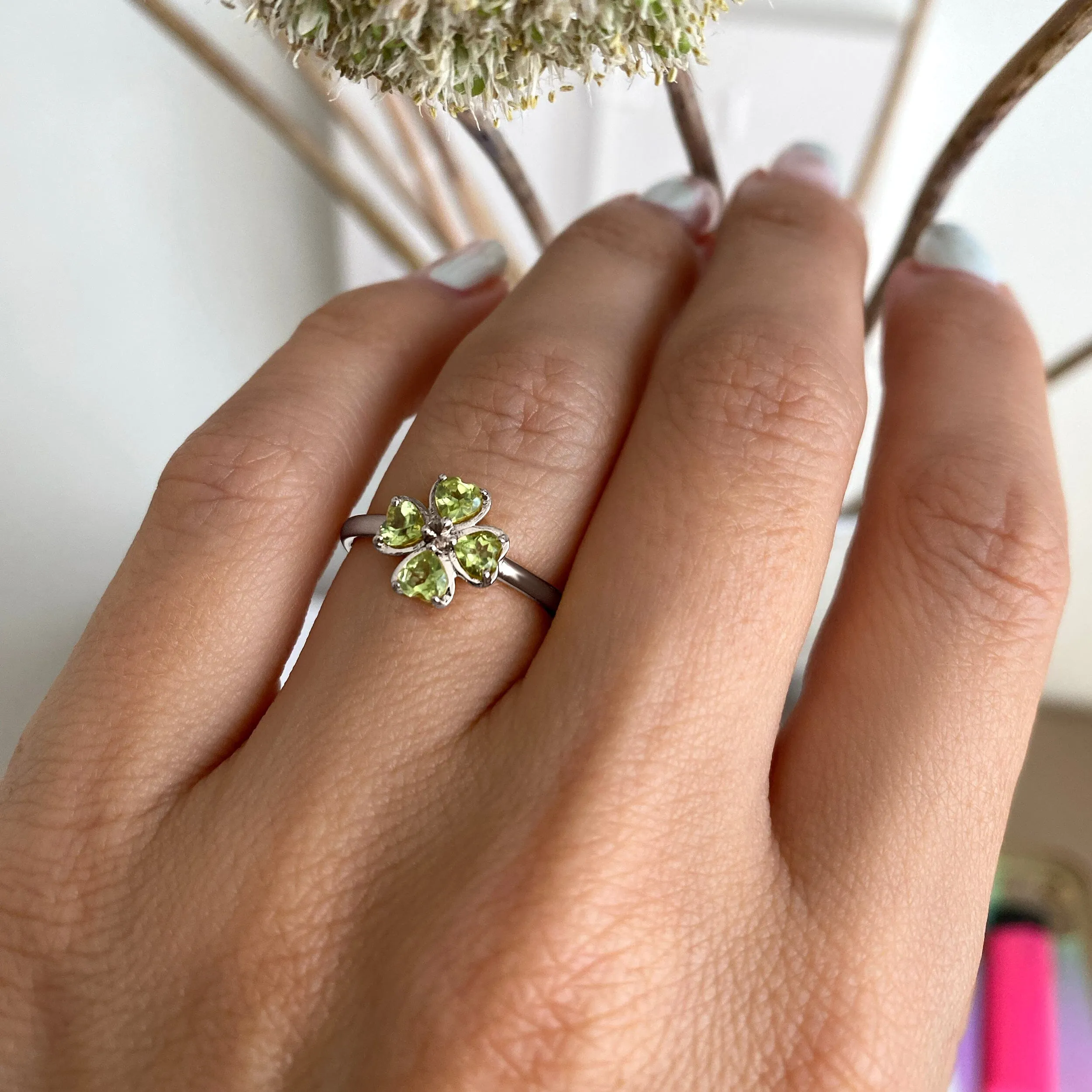 Shamrock Ring - Peridot