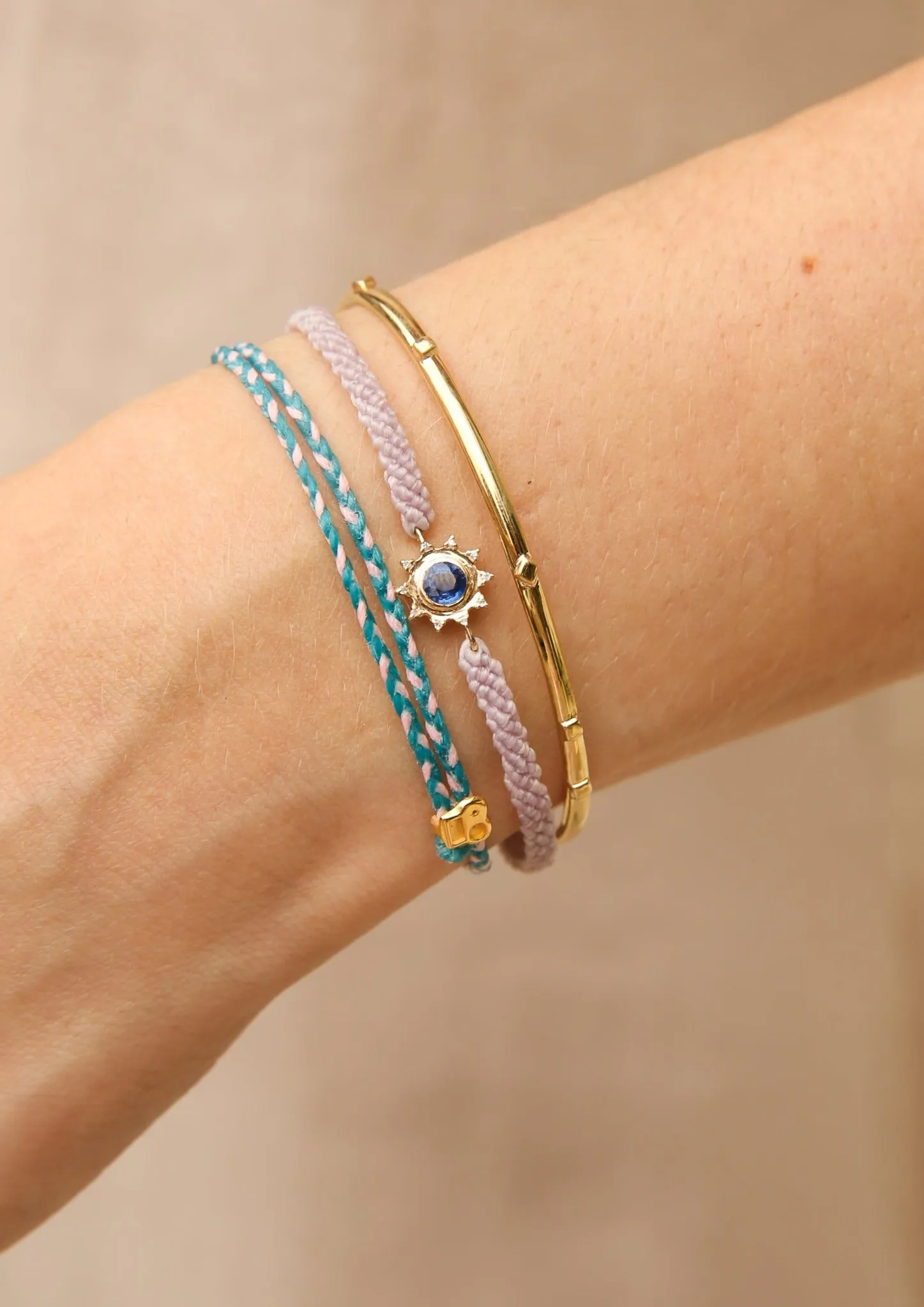 Signature Bracelet in Turquoise & Light Pink