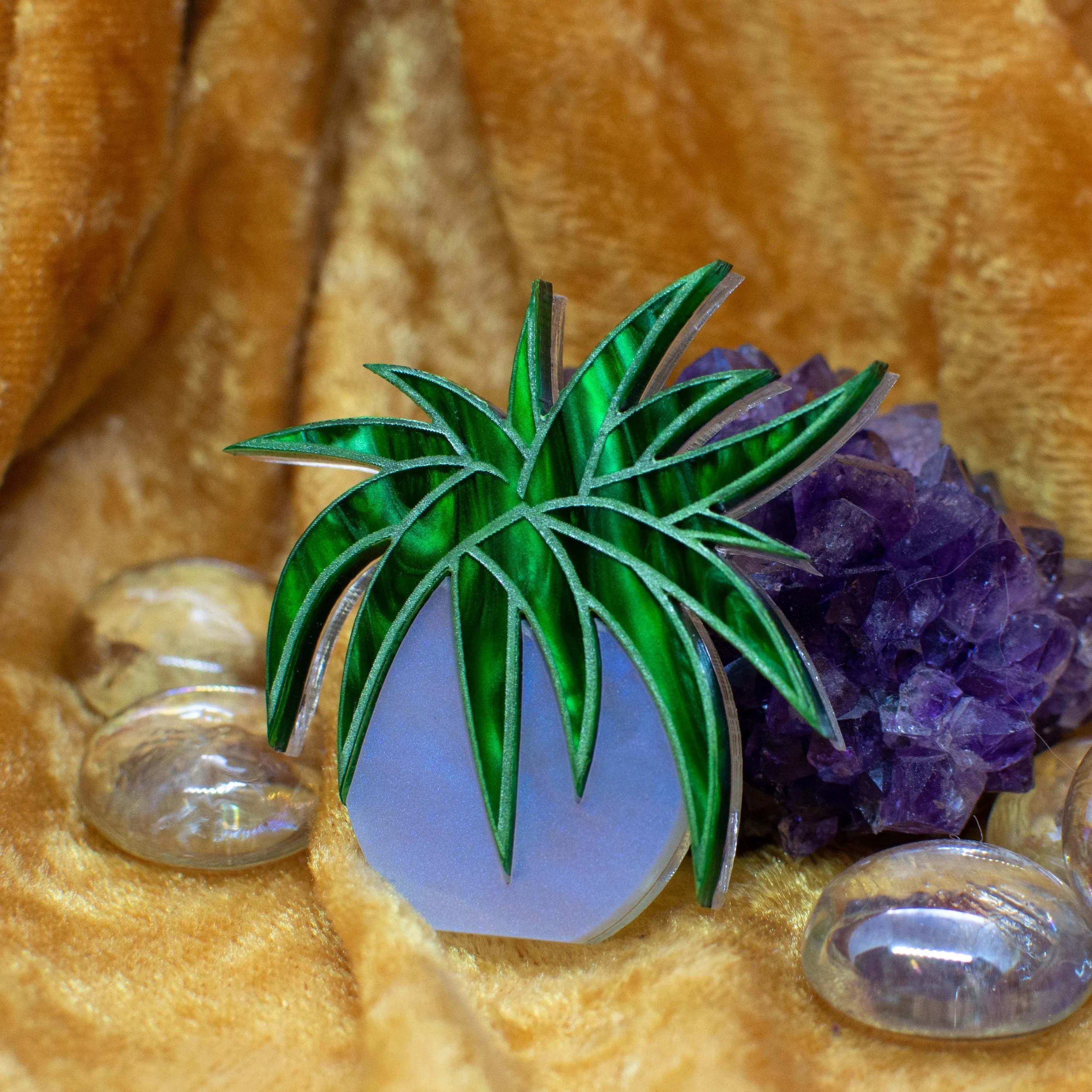 Spider Plant Brooch