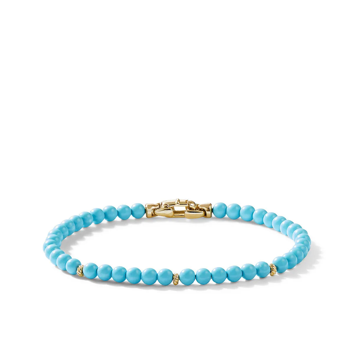 Spiritual Beads Bracelet with Turquoise and 14K Yellow Gold