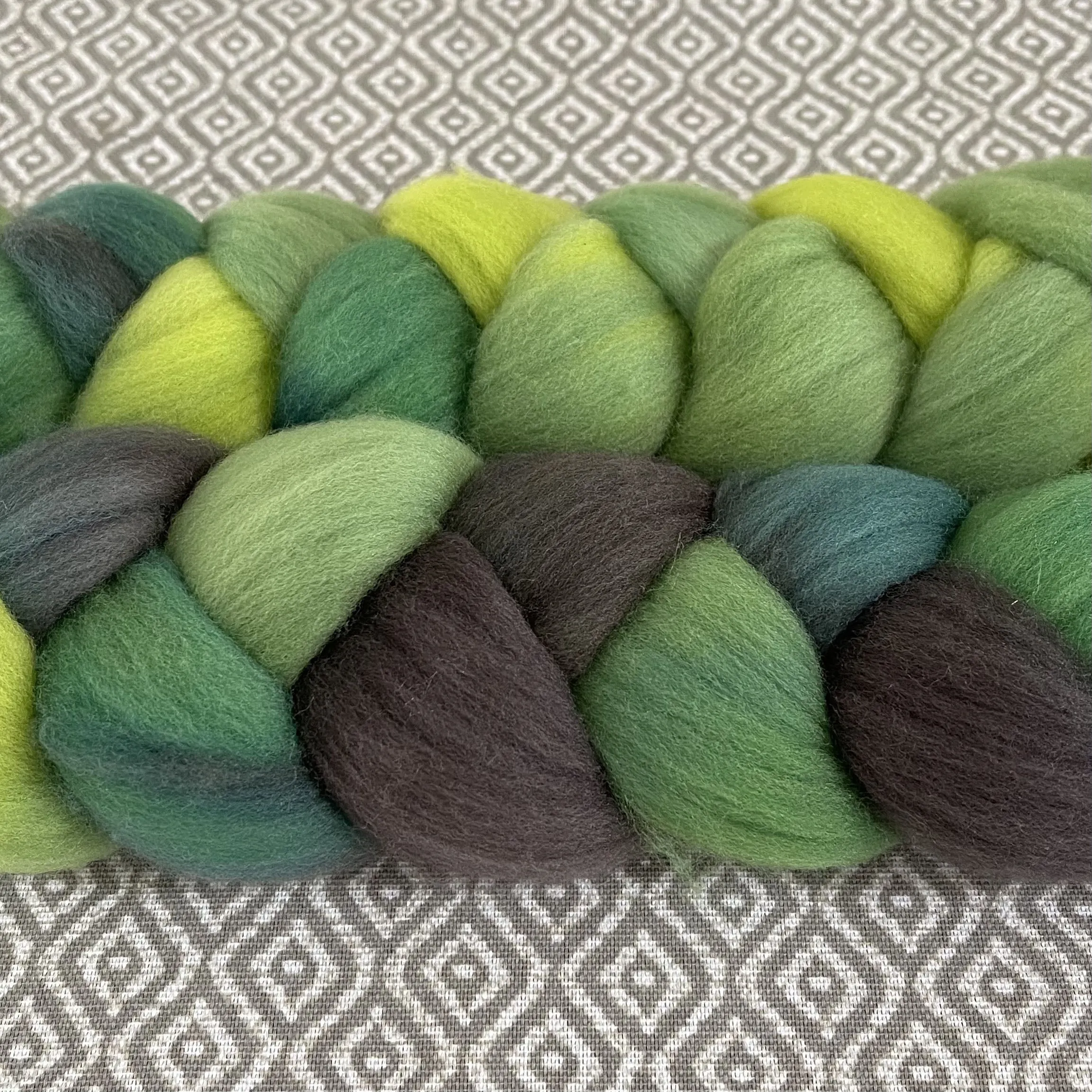 Targhee Wool Roving - Peridot