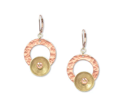 TIDE Popular Mixed Metal Dangle Earrings with Metal and Accent Bead Options from the SCULPTURAL Collection