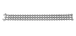 Tiffany & Co. Three Row Diamond "Lace" Bracelet in Platinum