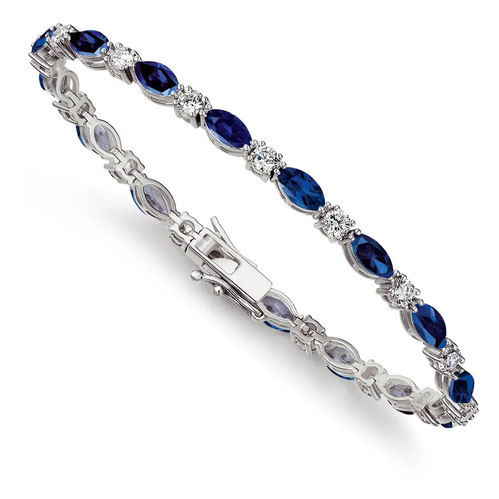 Tru-Sapphire Cascade Bracelet