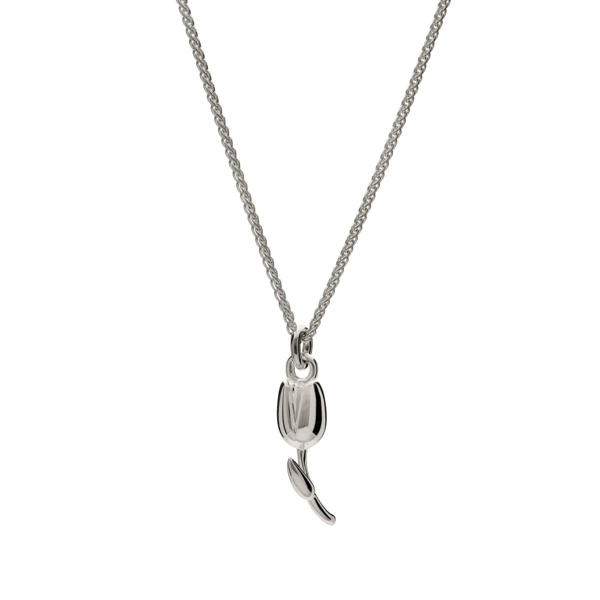 Tulip Flower Silver Charm