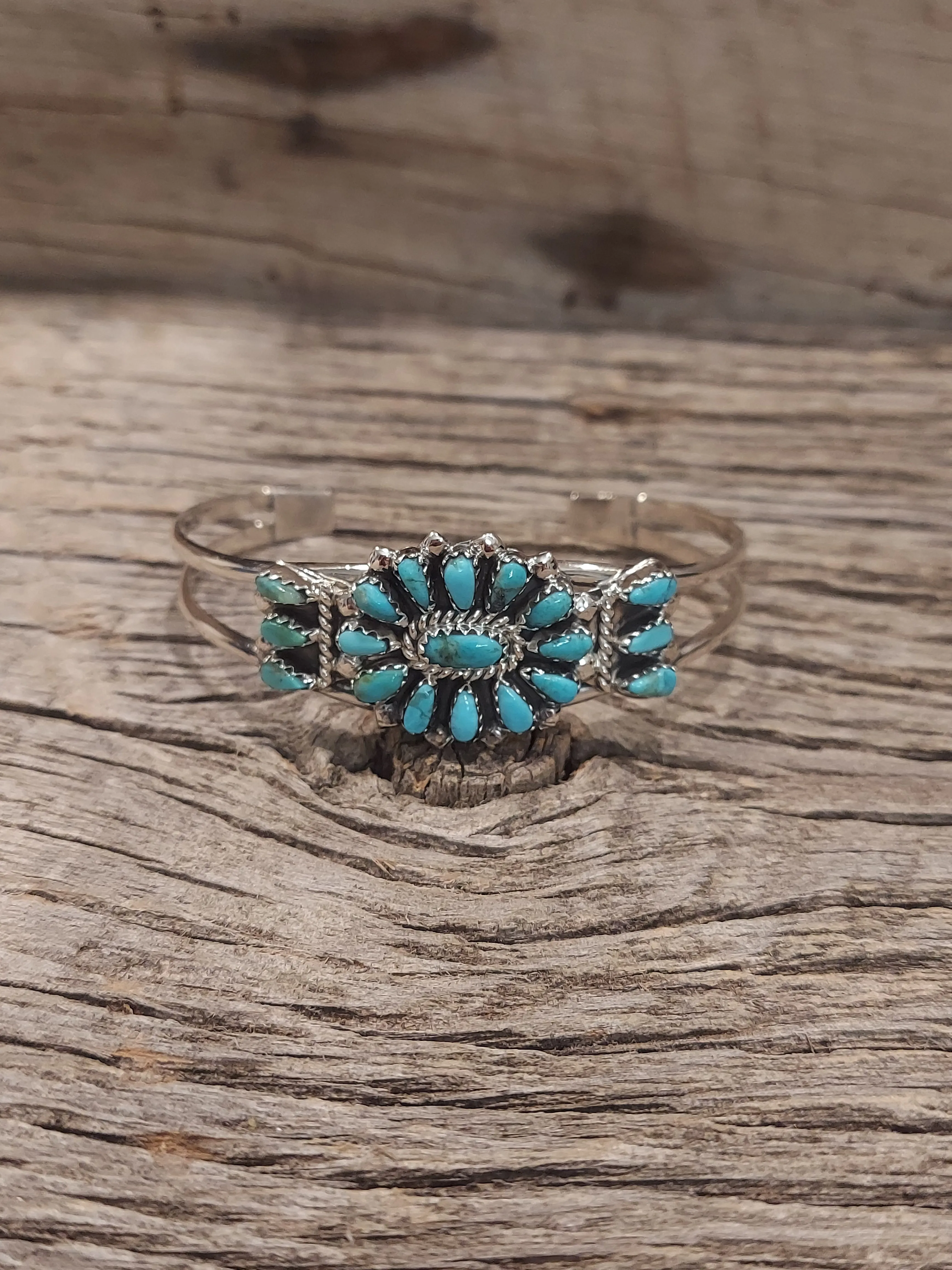 Turquoise Cluster Cuff