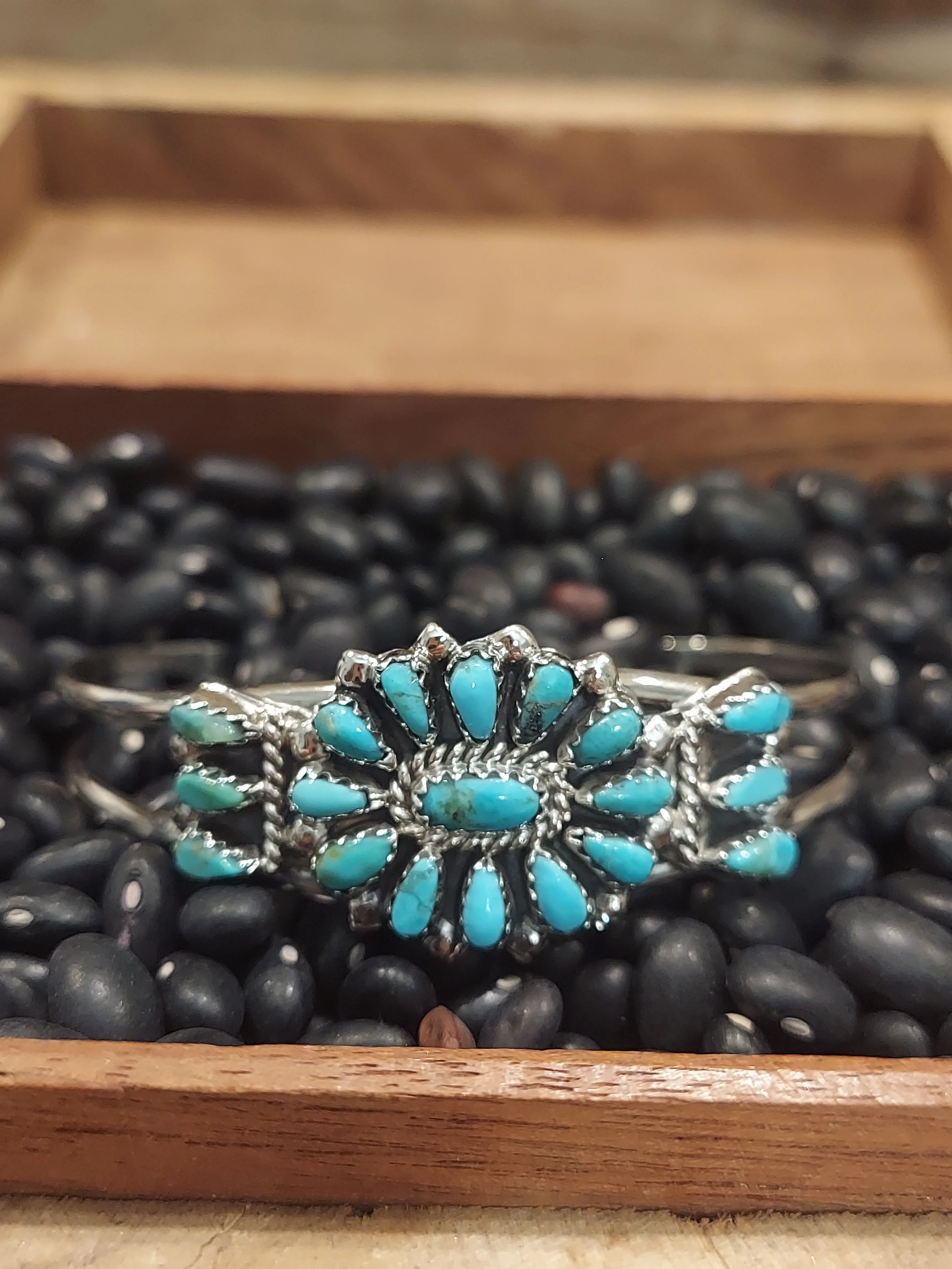 Turquoise Cluster Cuff