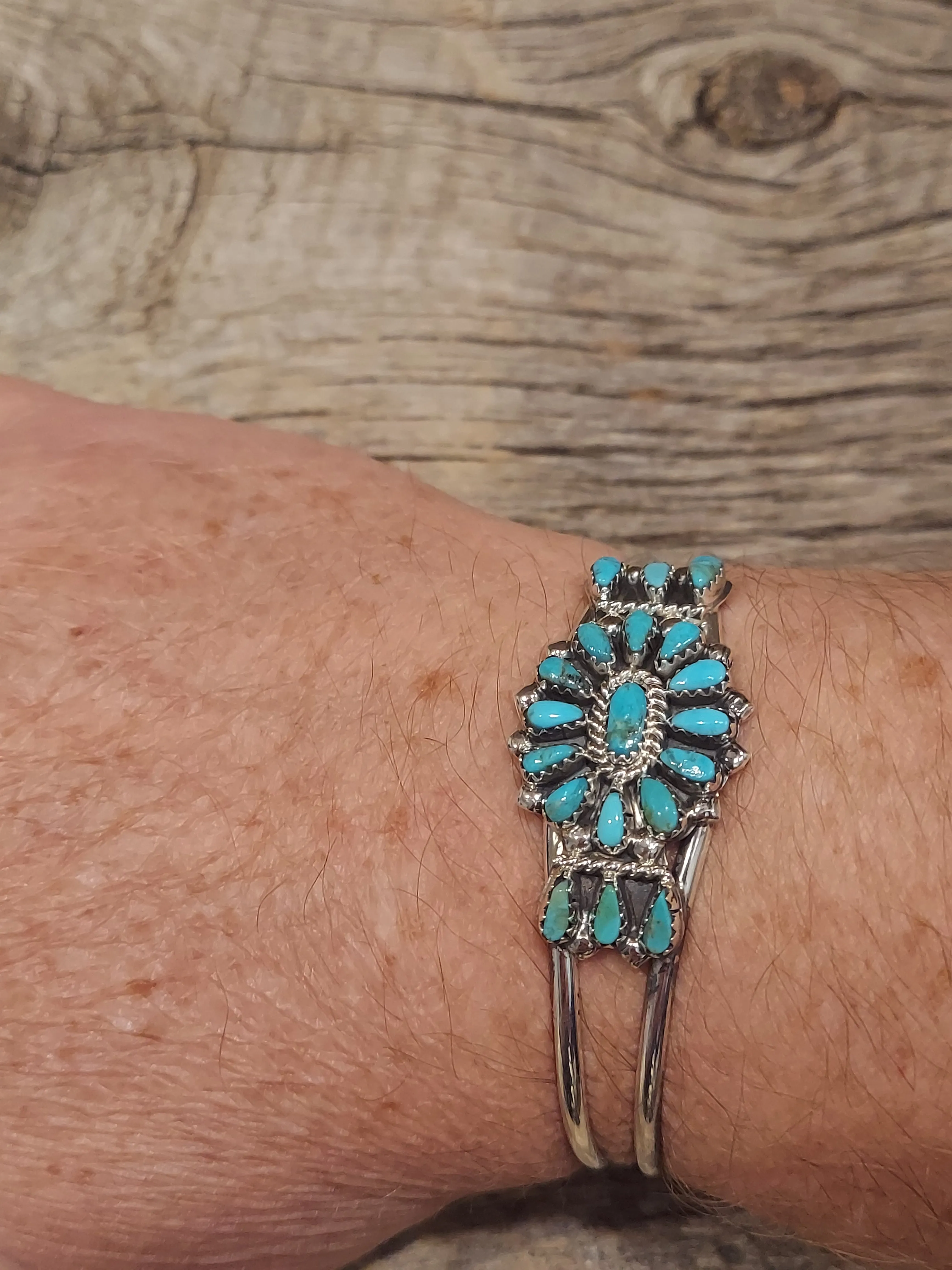 Turquoise Cluster Cuff