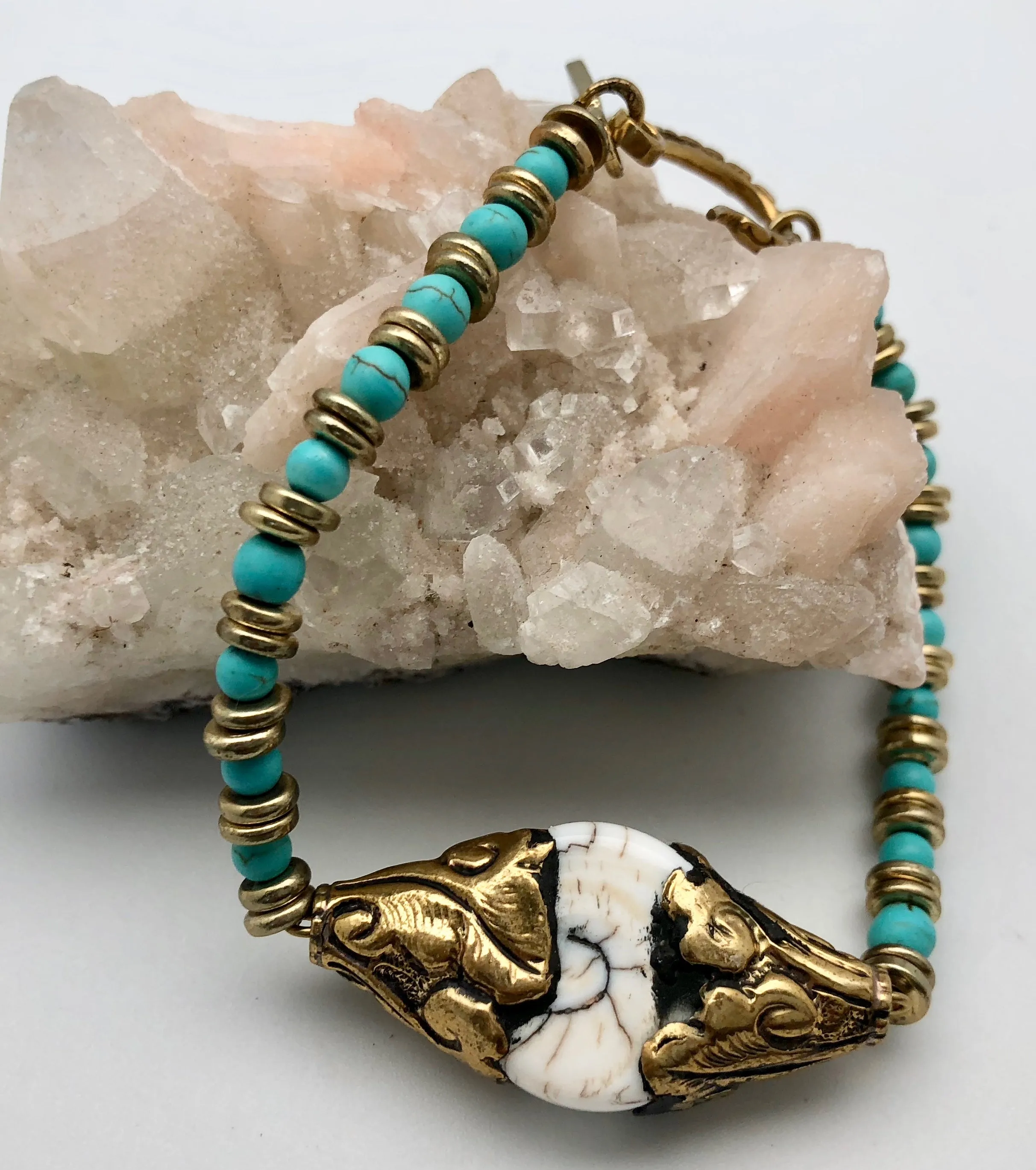 Vanessa Mooney The Stars Above Turquoise and Howlite Bracelet