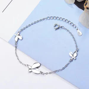 Women's rhinestone butterfly bracelet