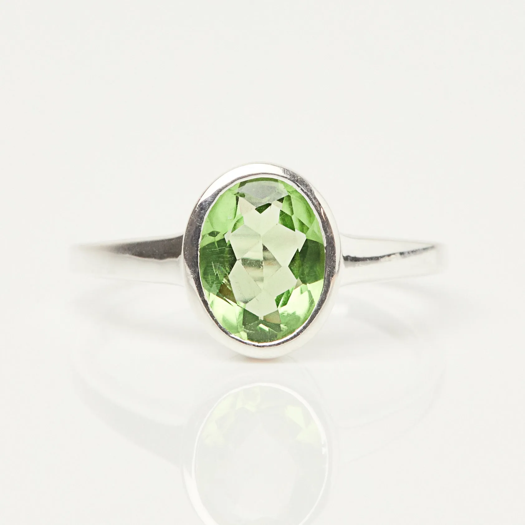 Zoe Sugg Courage Intention Ring in Peridot