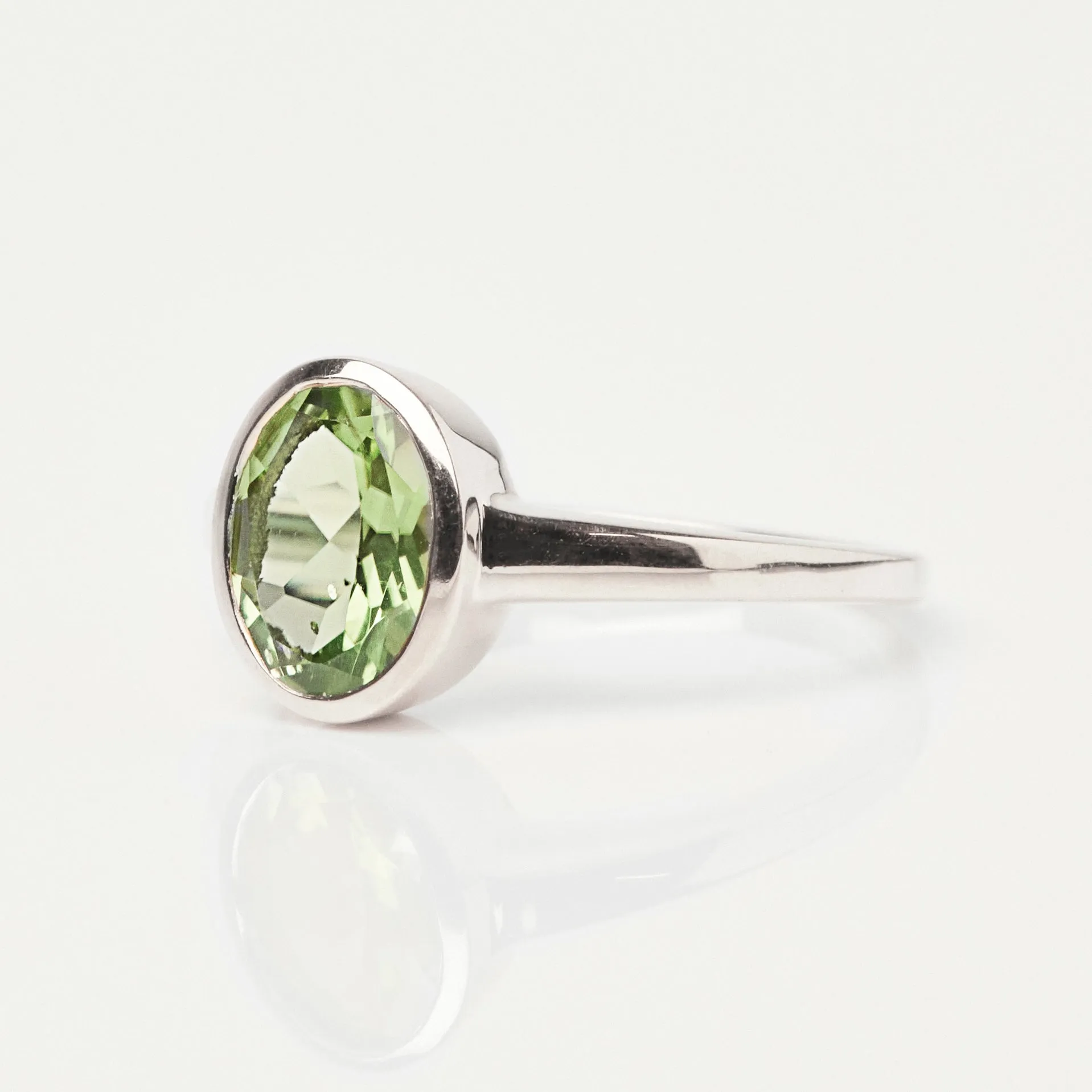 Zoe Sugg Courage Intention Ring in Peridot